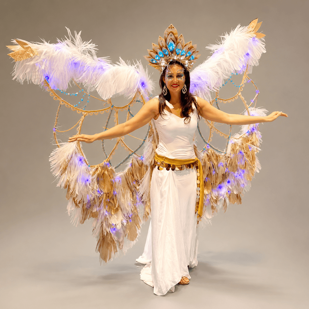 Aile de papillon lumineuses (fait main)