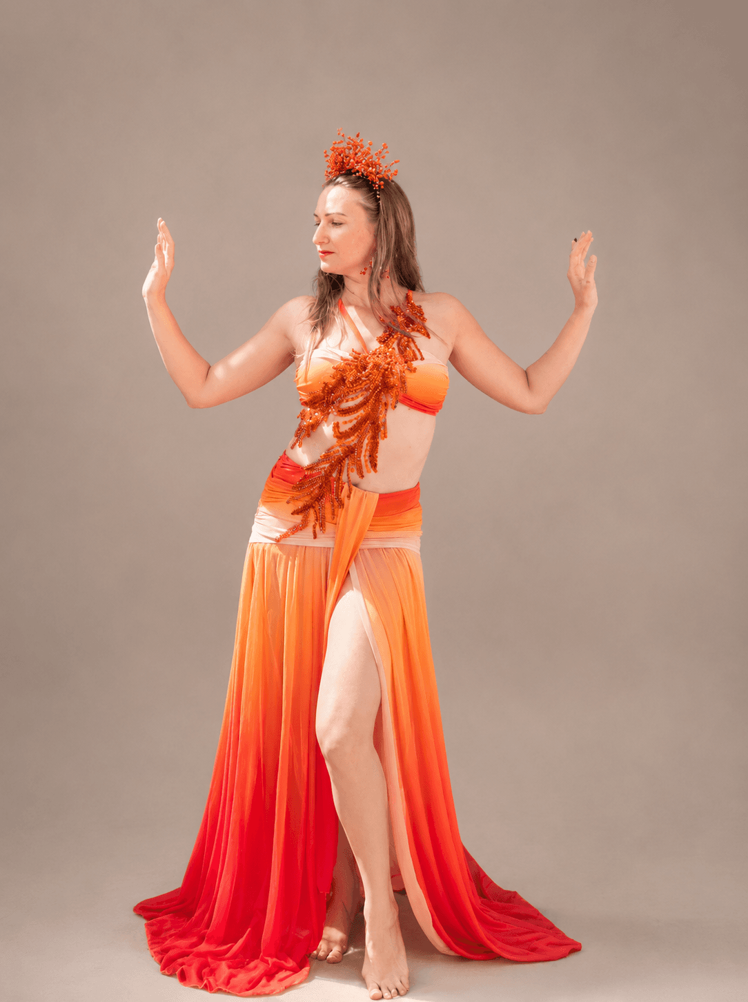 Costume flamme ardente (fait main)